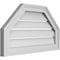 Ekena Millwork Octagonal Top Surface Mount PVC Gable Vent w/ 2"W x 1-1/2"P Brickmould Frame, 24"W x 14"H GVPOT24X1402SF - alternate 2